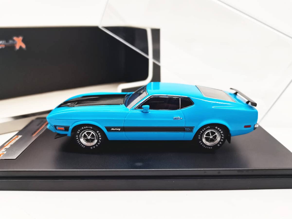 Amazon | PX 1/43 フォード マスタング MACH 1 1971 青 | ミニカー